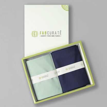 Men's Unstitched Shirt and Pant Fabric Combo in Gifting Case