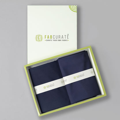 Men's Unstitched Shirt and Pant Fabric Combo in Gifting Case