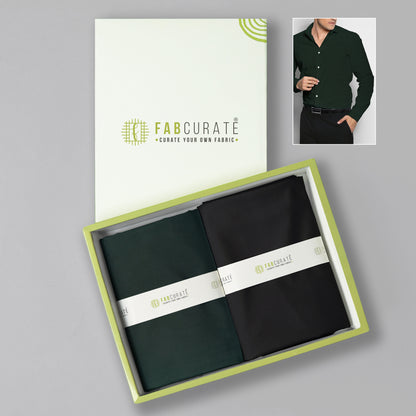 Men's Unstitched Shirt and Pant Fabric Combo in Gifting Case