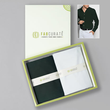 Men's Unstitched Shirt and Pant Fabric Combo in Gifting Case