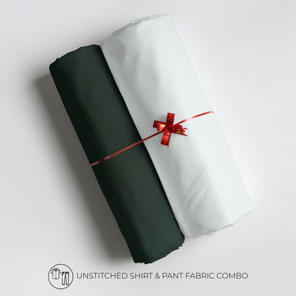Men's Unstitched Shirt and Pant Fabric Combo in Gifting Case