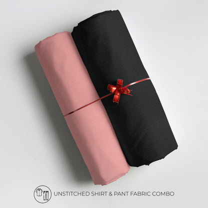 Men's Unstitched Shirt and Pant Fabric Combo in Gifting Case