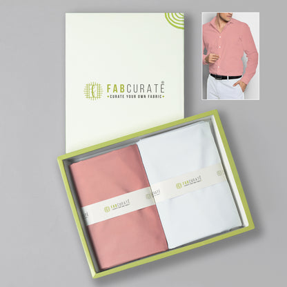 Men's Unstitched Shirt and Pant Fabric Combo in Gifting Case