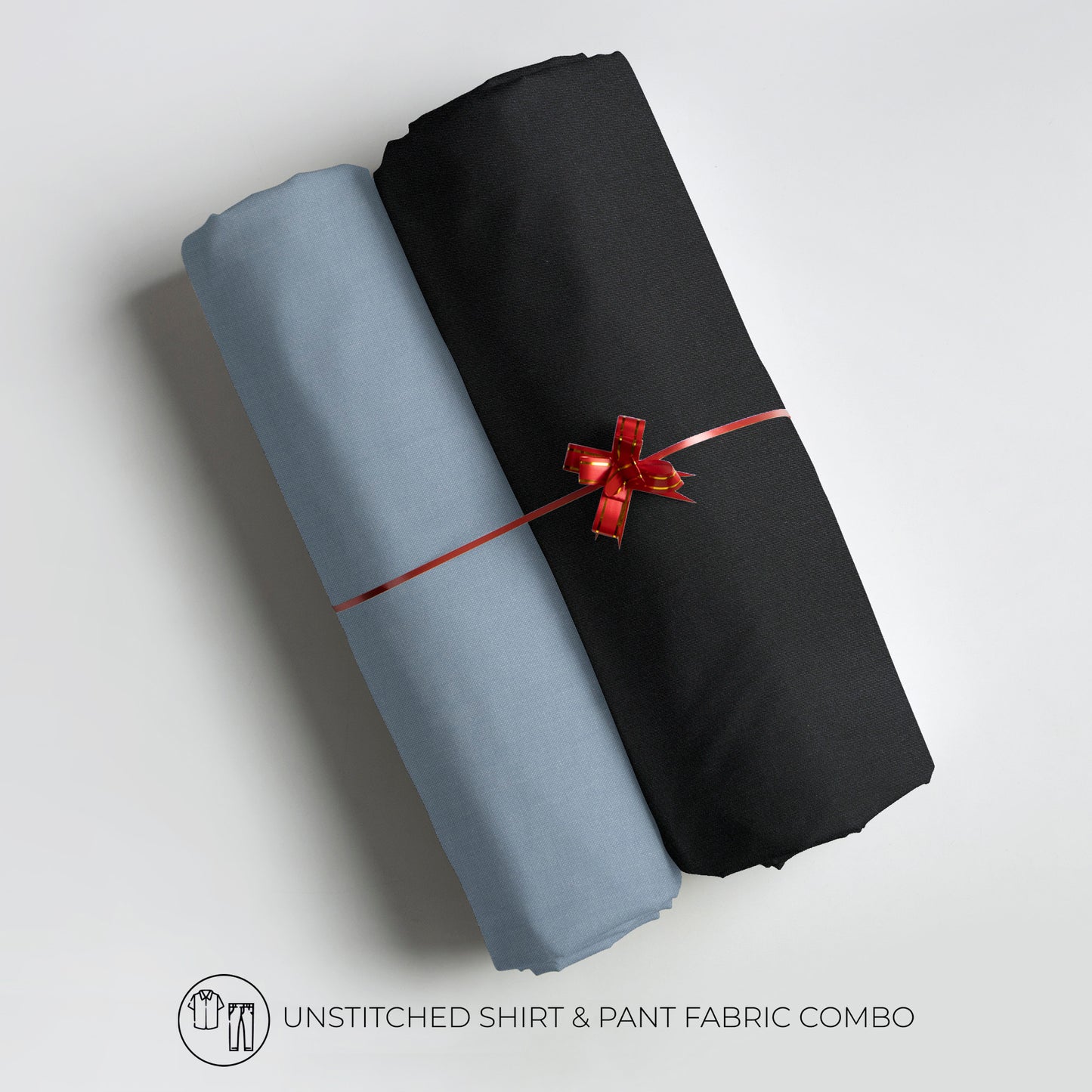 Men's Unstitched Shirt And Pant Fabric Combo In Gift Carrying Case