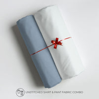 Men's Unstitched Shirt And Pant Fabric Combo In Gift Carrying Case
