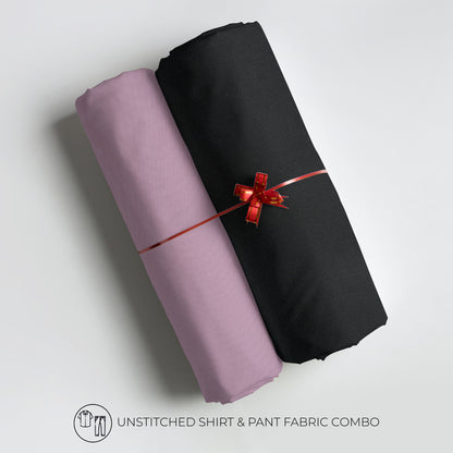 Men's Unstitched Shirt and Pant Fabric Combo in Gifting Case