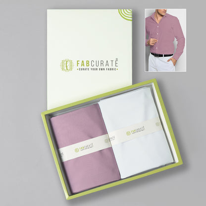 Men's Unstitched Shirt and Pant Fabric Combo in Gifting Case
