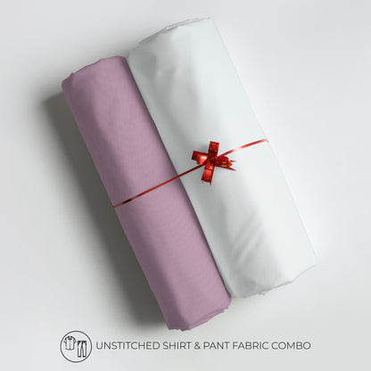 Men's Unstitched Shirt and Pant Fabric Combo in Gifting Case