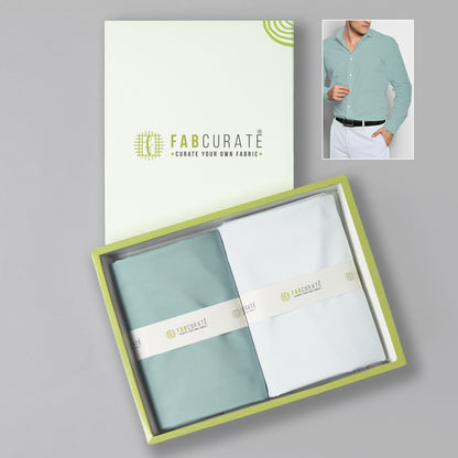 Men's Unstitched Shirt and Pant Fabric Combo in Gifting Case