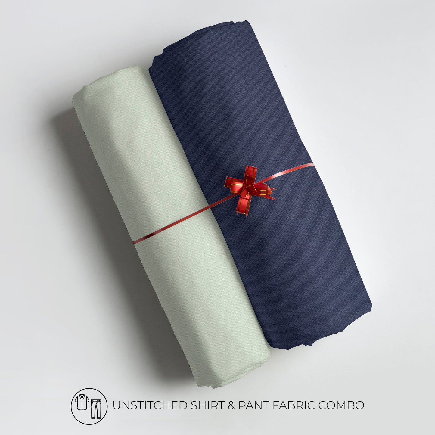 Men's Unstitched Shirt And Pant Fabric Combo In Gift Carrying Case