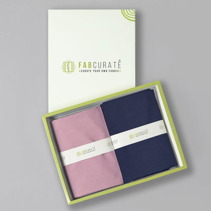 Men's Unstitched Shirt And Pant Fabric Combo In Gift Carrying Case