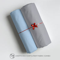 Men's Unstitched Shirt And Pant Fabric Combo In Gift Carrying Case