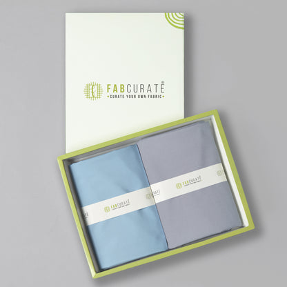 Men's Unstitched Shirt And Pant Fabric Combo In Gift Carrying Case