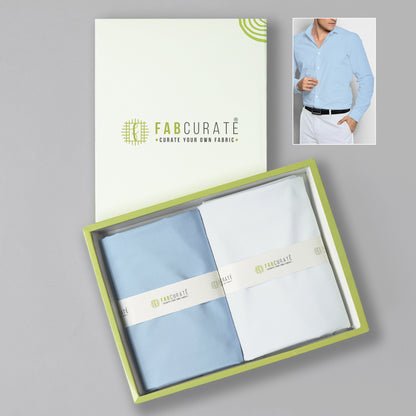 Men's Unstitched Shirt and Pant Fabric Combo in Gifting Case