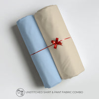 Men's Unstitched Shirt and Pant Fabric Combo in Gifting Case