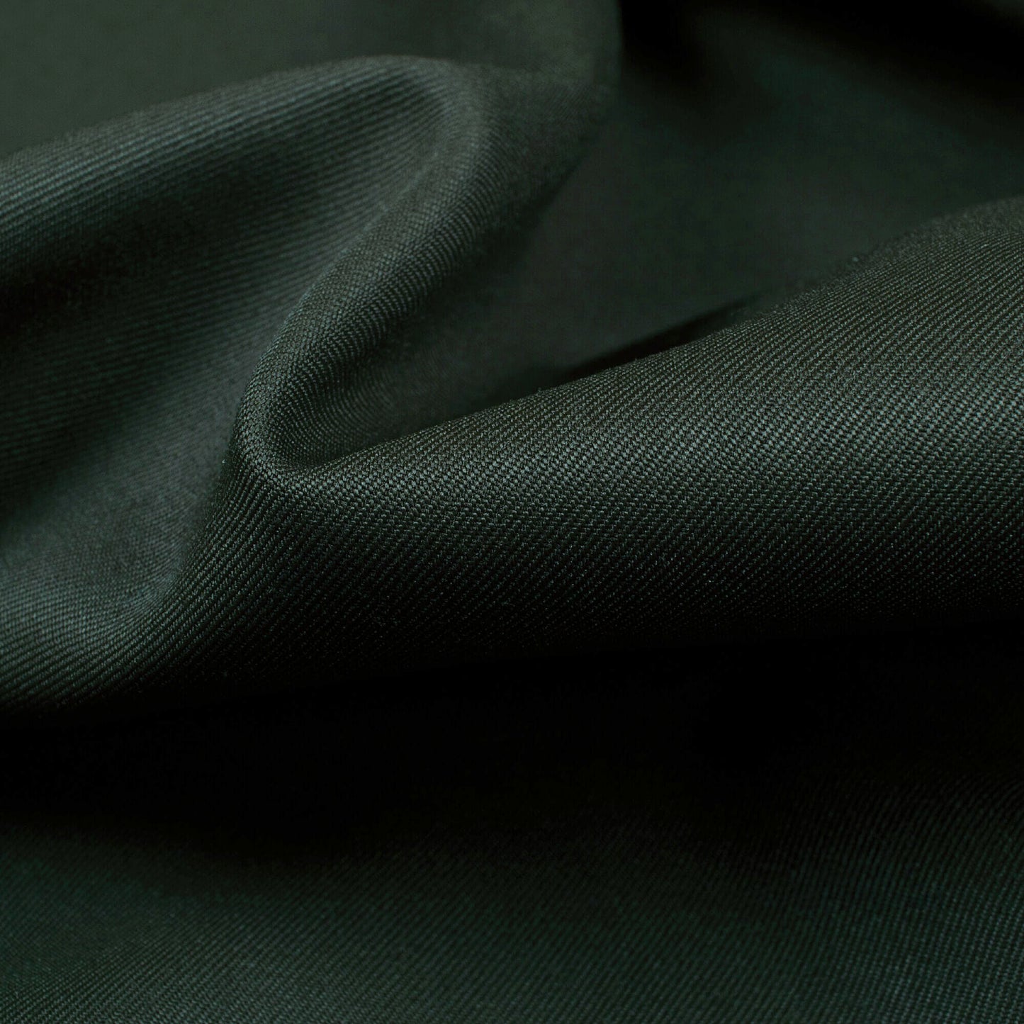 Dark Seaweed Green Plain Luxury Suiting Fabric (Width 58 Inches)