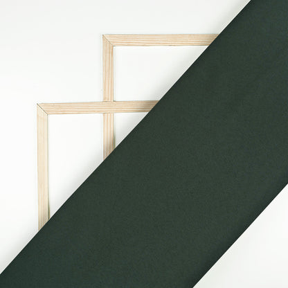 Dark Seaweed Green Plain Luxury Suiting Fabric (Width 58 Inches)