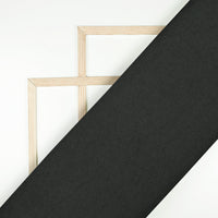 Black Plain Suiting Fabric (Width 58 Inches)