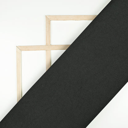 Black Plain Suiting Fabric (Width 58 Inches)