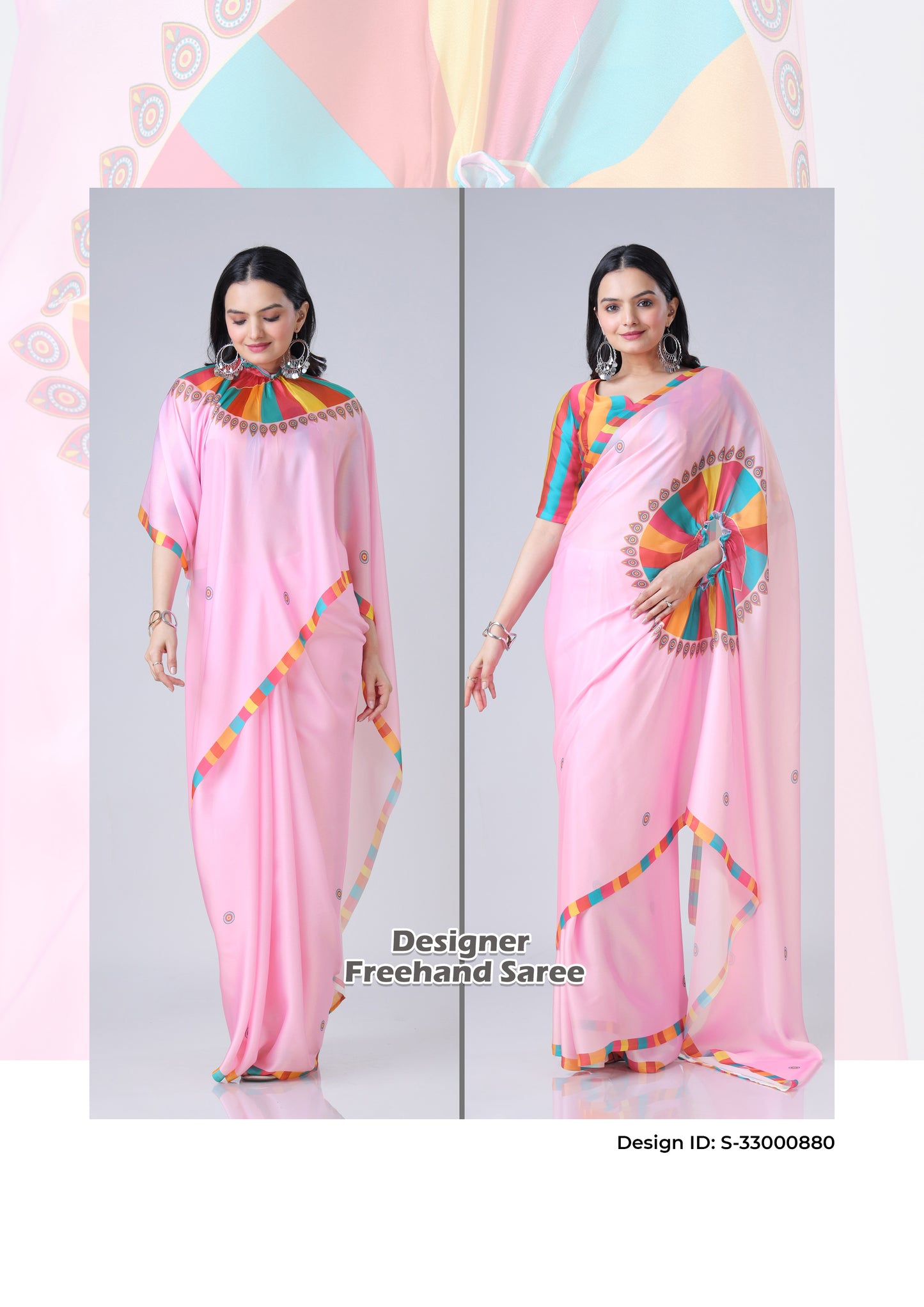 Viral Freehand Saree Catalogue Set Of 5 Saree