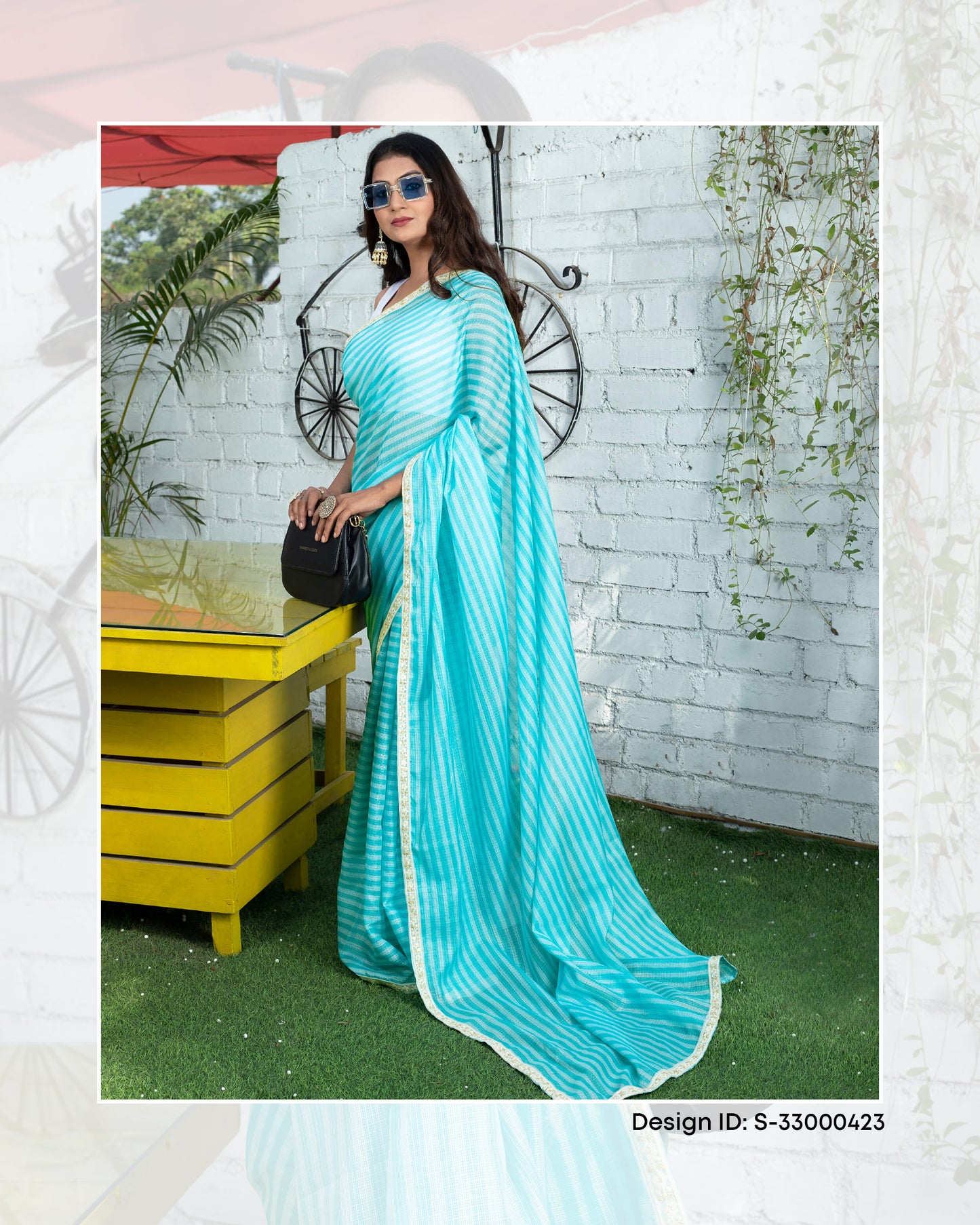 Premium Kota Doria Sarees Catalogue For Wholesale