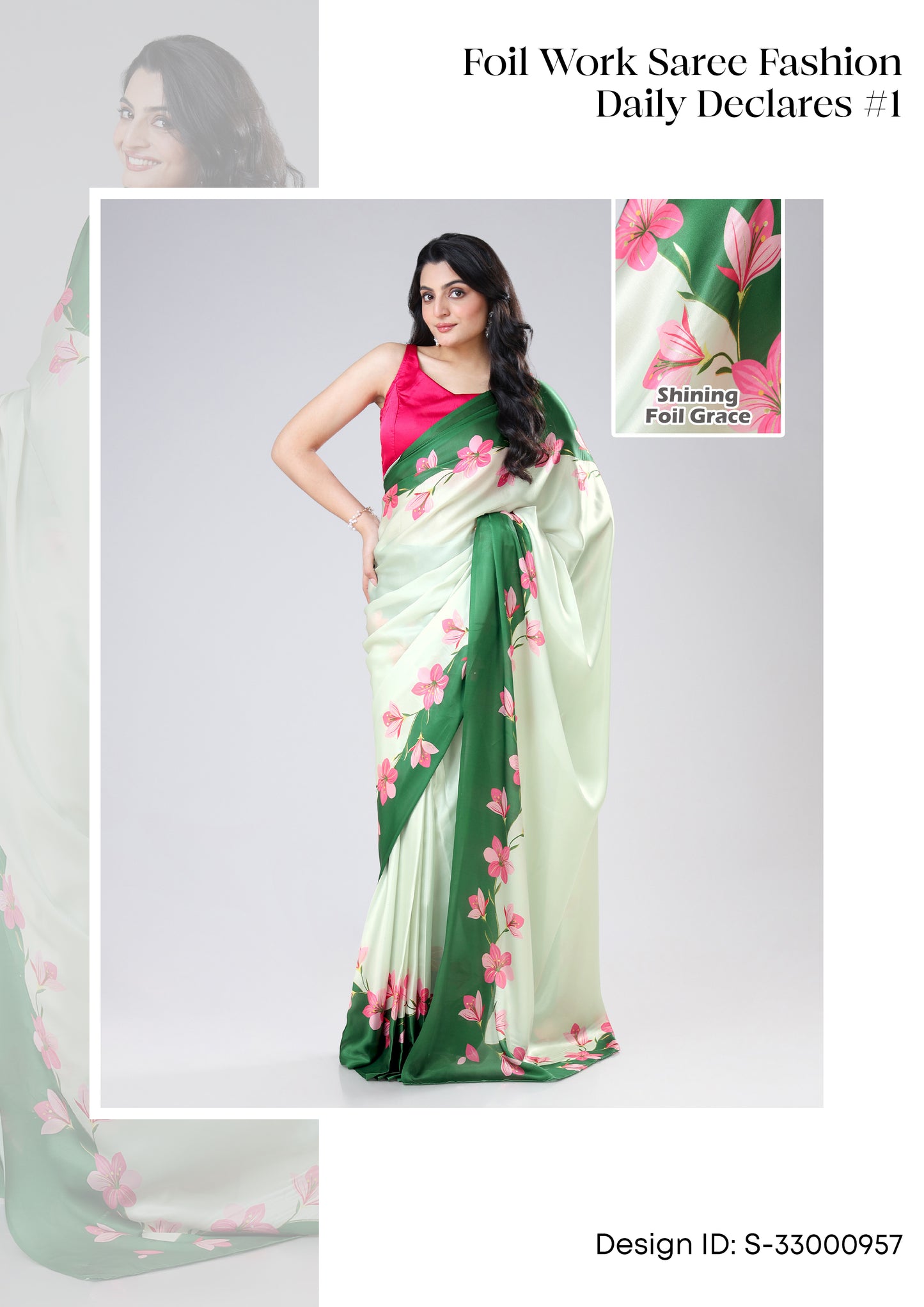 Exclusive Foil Work Sarees Wholesale Catalogue (Set Of 5 Sarees)