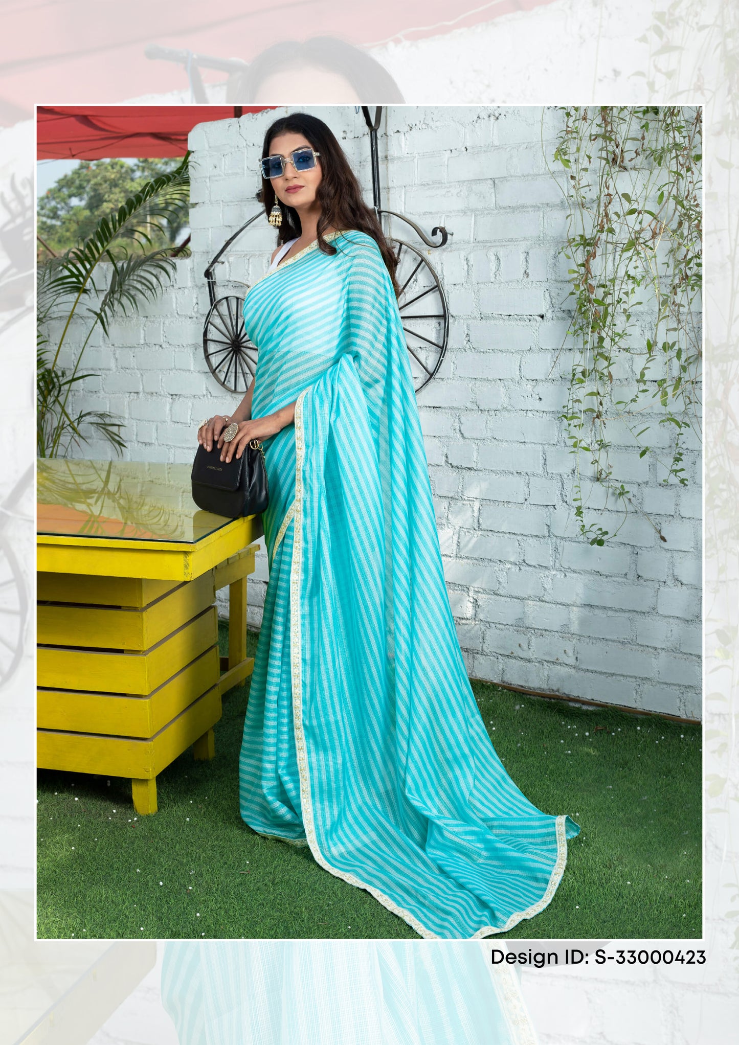 Premium Kota Doria Sarees Catalogue For Wholesale