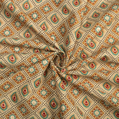 Exclusive Bandhanii Position Print On Embroidery Fabric(Width 56 Inches)