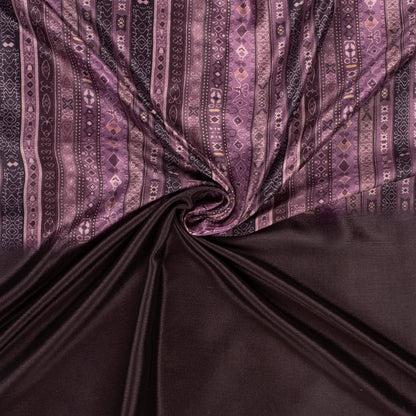 Geogeous Stripes Digital Print Poly Chinnon Chiffon Fabric