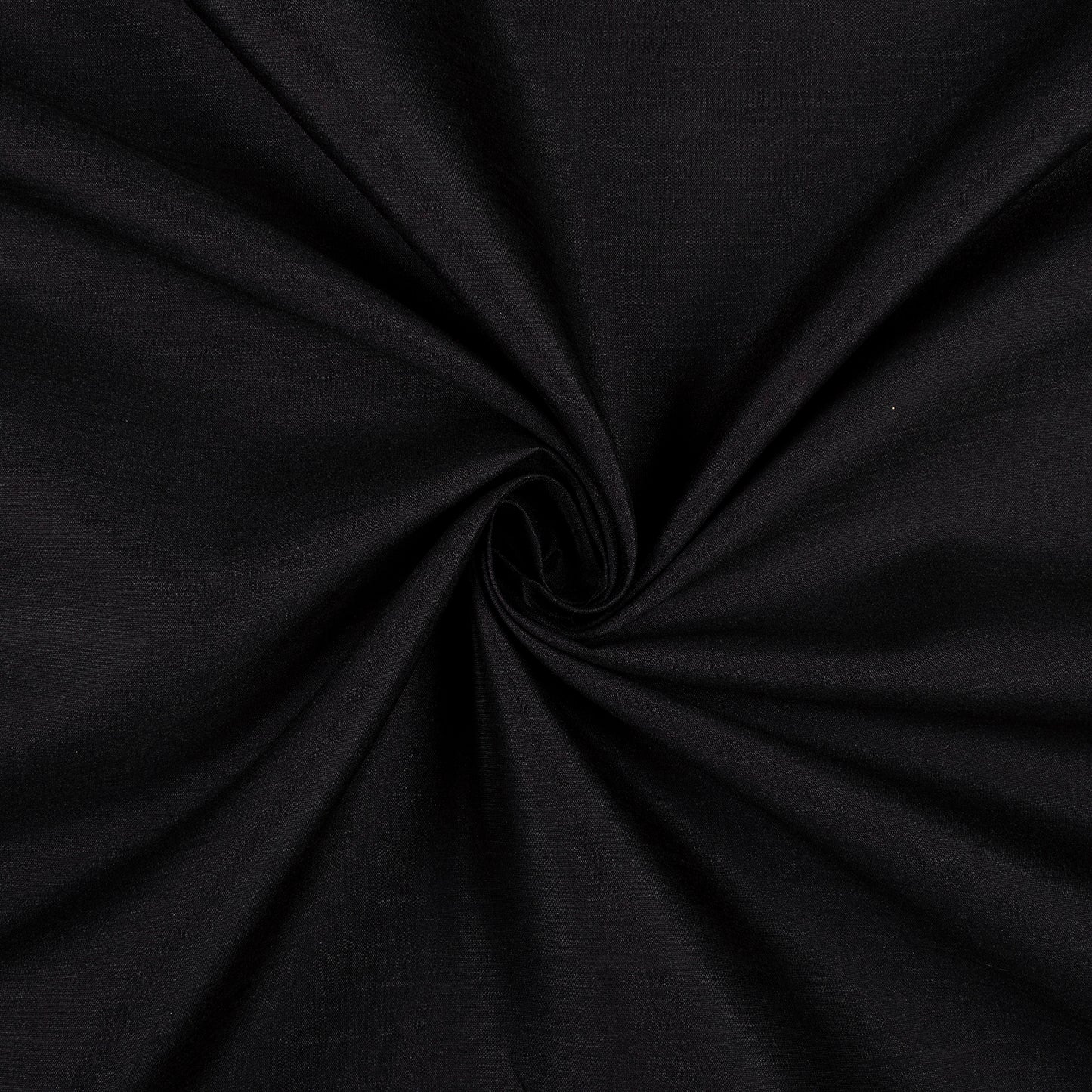 Black Textured Plain Art Silk Fabric