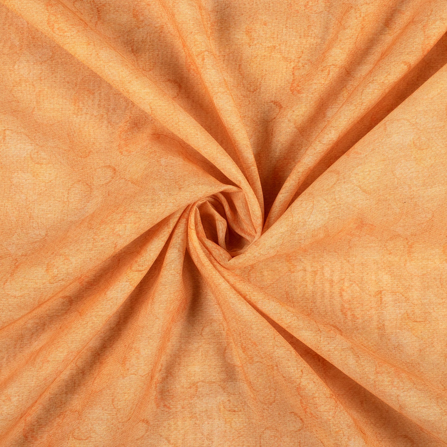 Light Orange Abstract Digital Print Chanderi Fabric