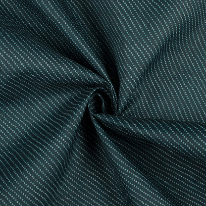 Purssian Blue Leheriya Digital Print Linen Textured Fabric(Width 56 Inches)