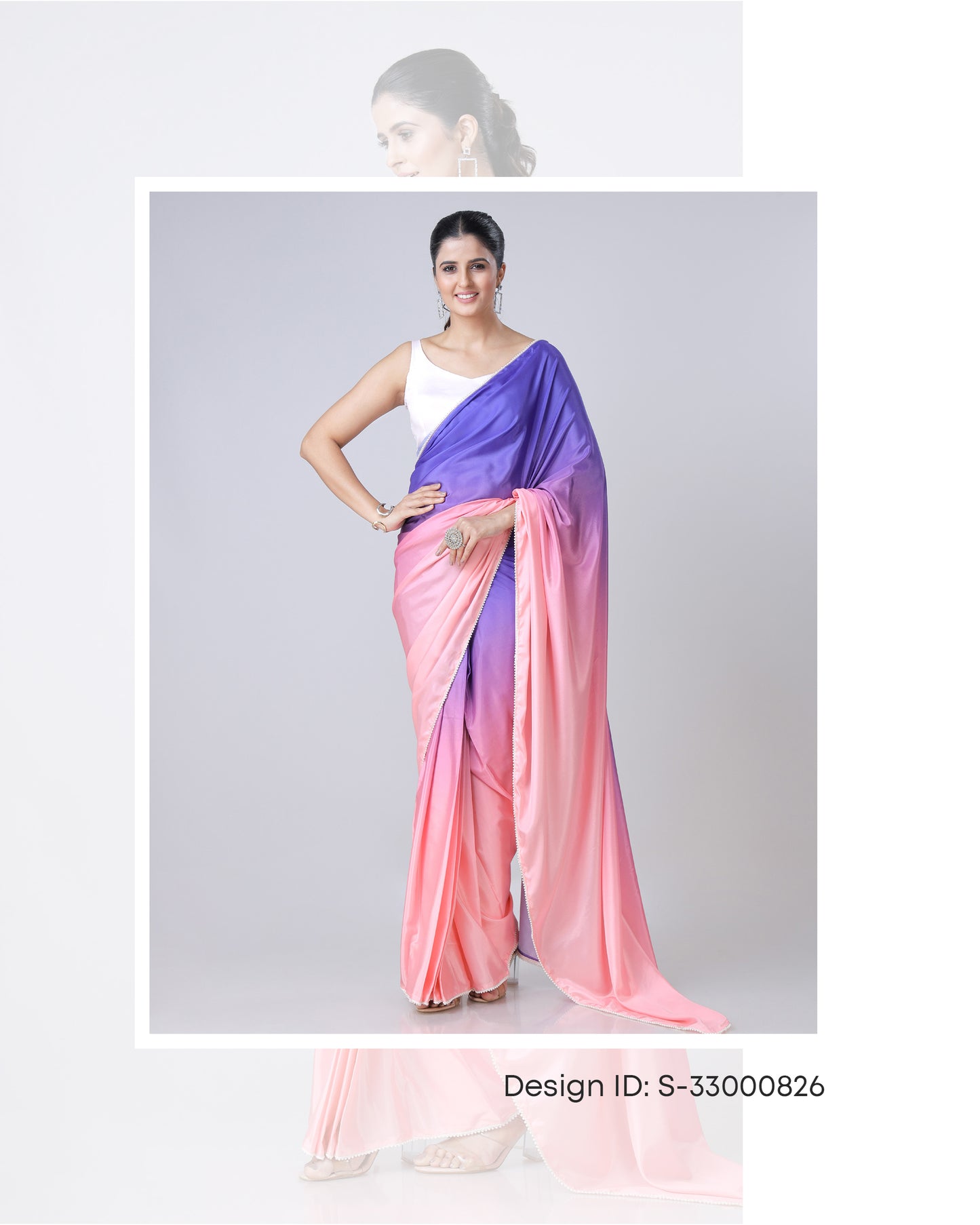 Soft Ombre Saree Catalogue For Wholesale Set of 5 Sarees