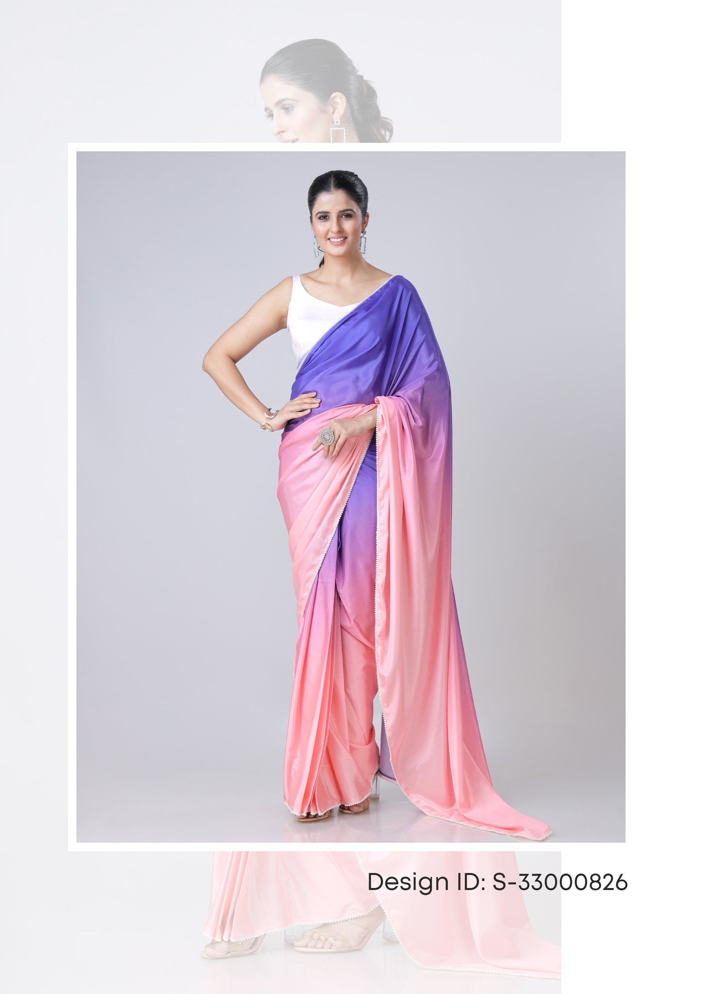 Soft Ombre Saree Catalogue For Wholesale Set of 5 Sarees