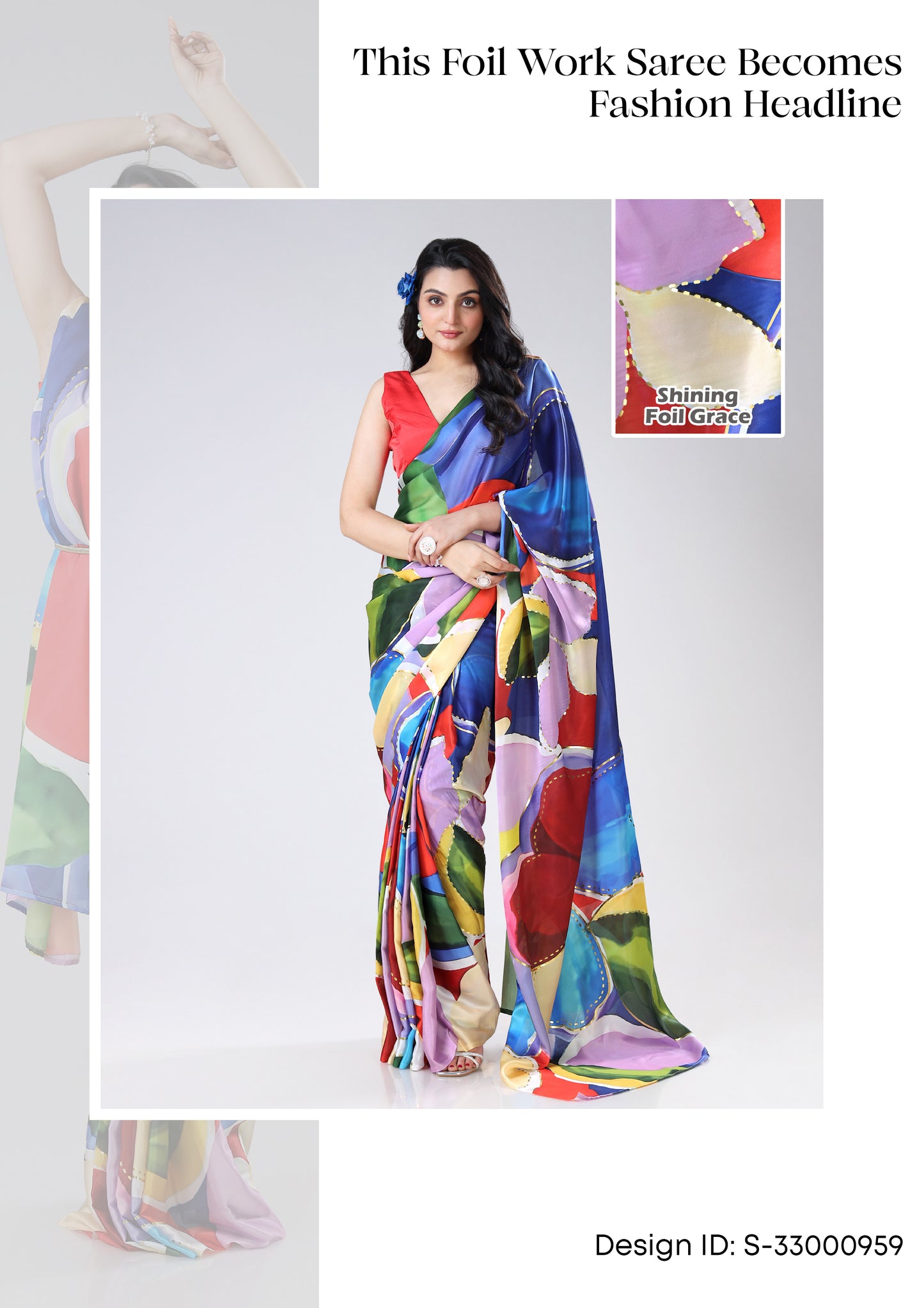 Exclusive Foil Work Sarees Wholesale Catalogue (Set Of 5 Sarees)