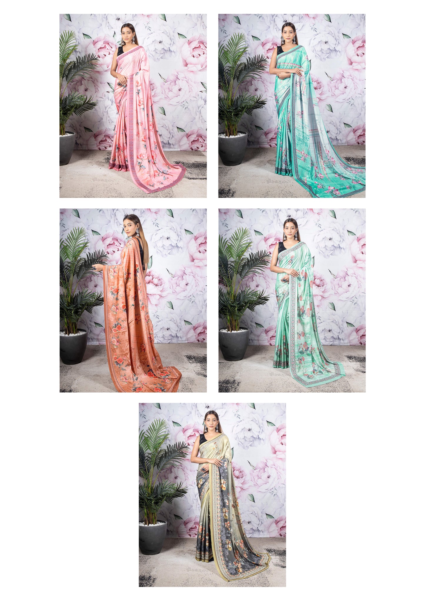 Silky Crepe Elegance Saree Catalogue For Wholesale