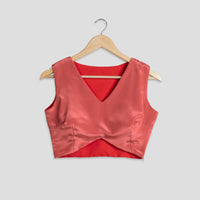 Classic Plain Designer Silk Blouse