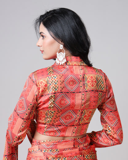 Authentic Traditional  Collar Neck Blouse