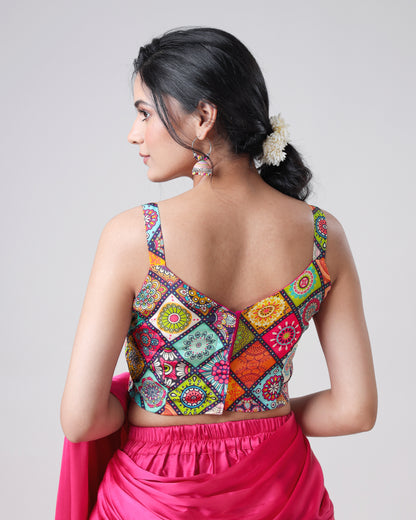 Trendy Gamthee V Neck Sleeveless Blouse