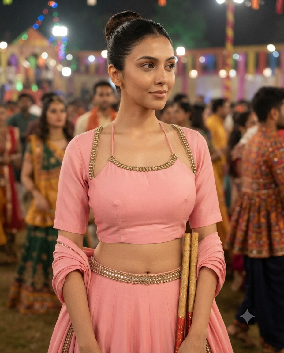 Premium Pearl Hand Work Pink Cotton Blouse