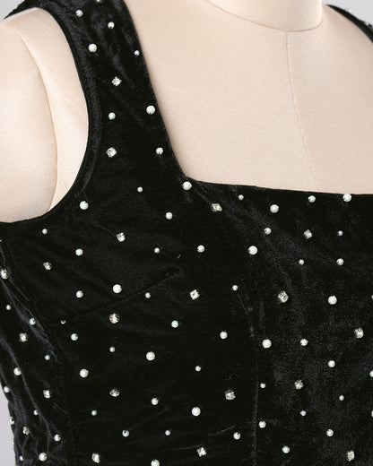 Premium Occasion Wear Hand Work Velvet Blouse