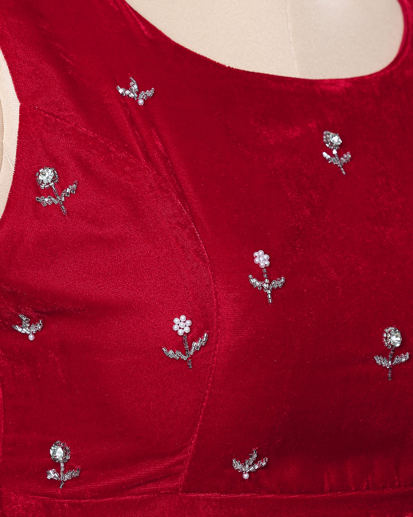 Royal Heritage Premium Velvet Hand Work Blouse