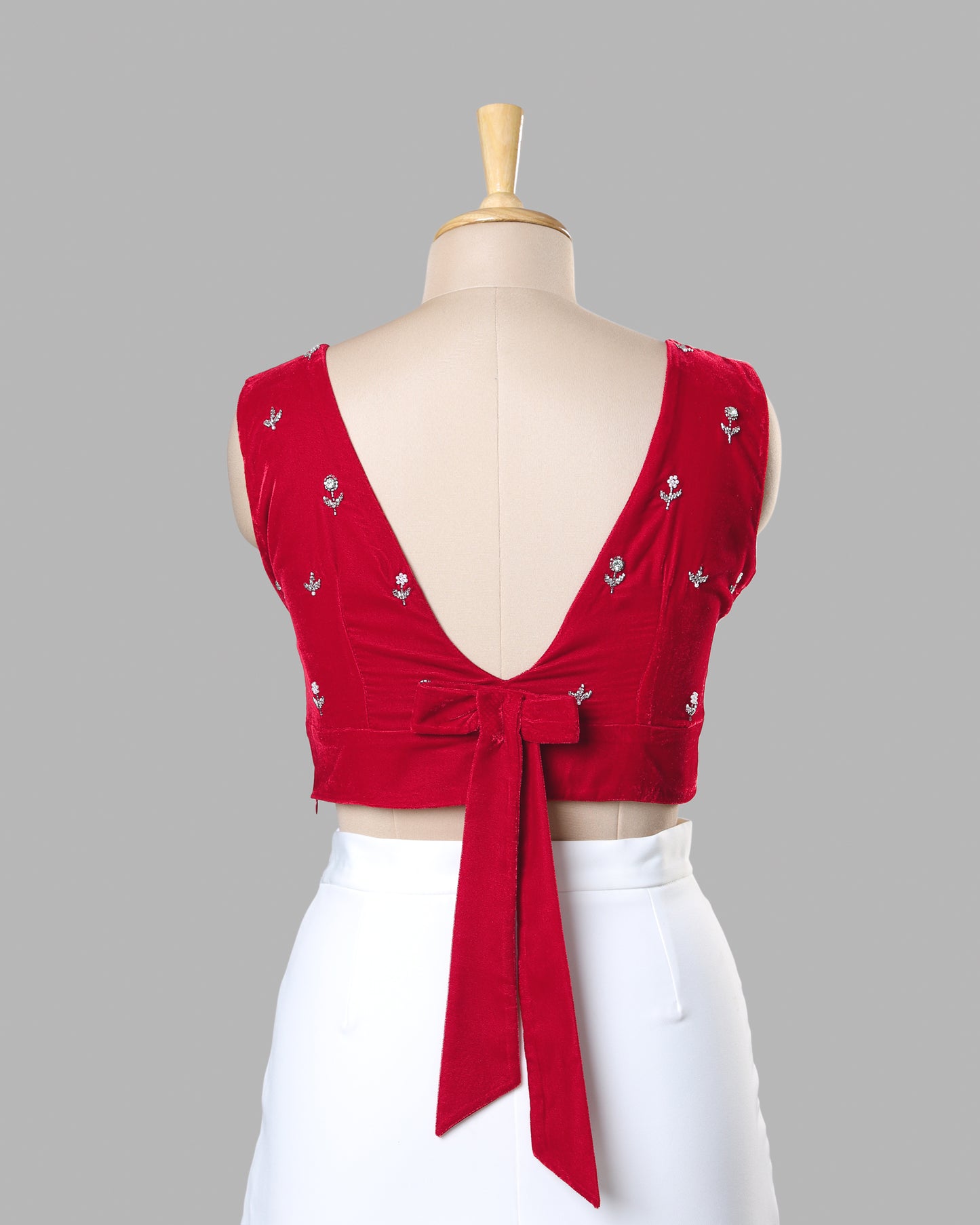 Royal Heritage Premium Velvet Hand Work Blouse