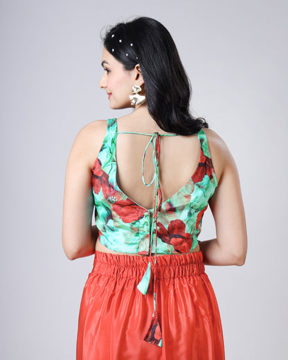 #1 Statement Floral Blouse - Soft Feel, Insta-Ready Style