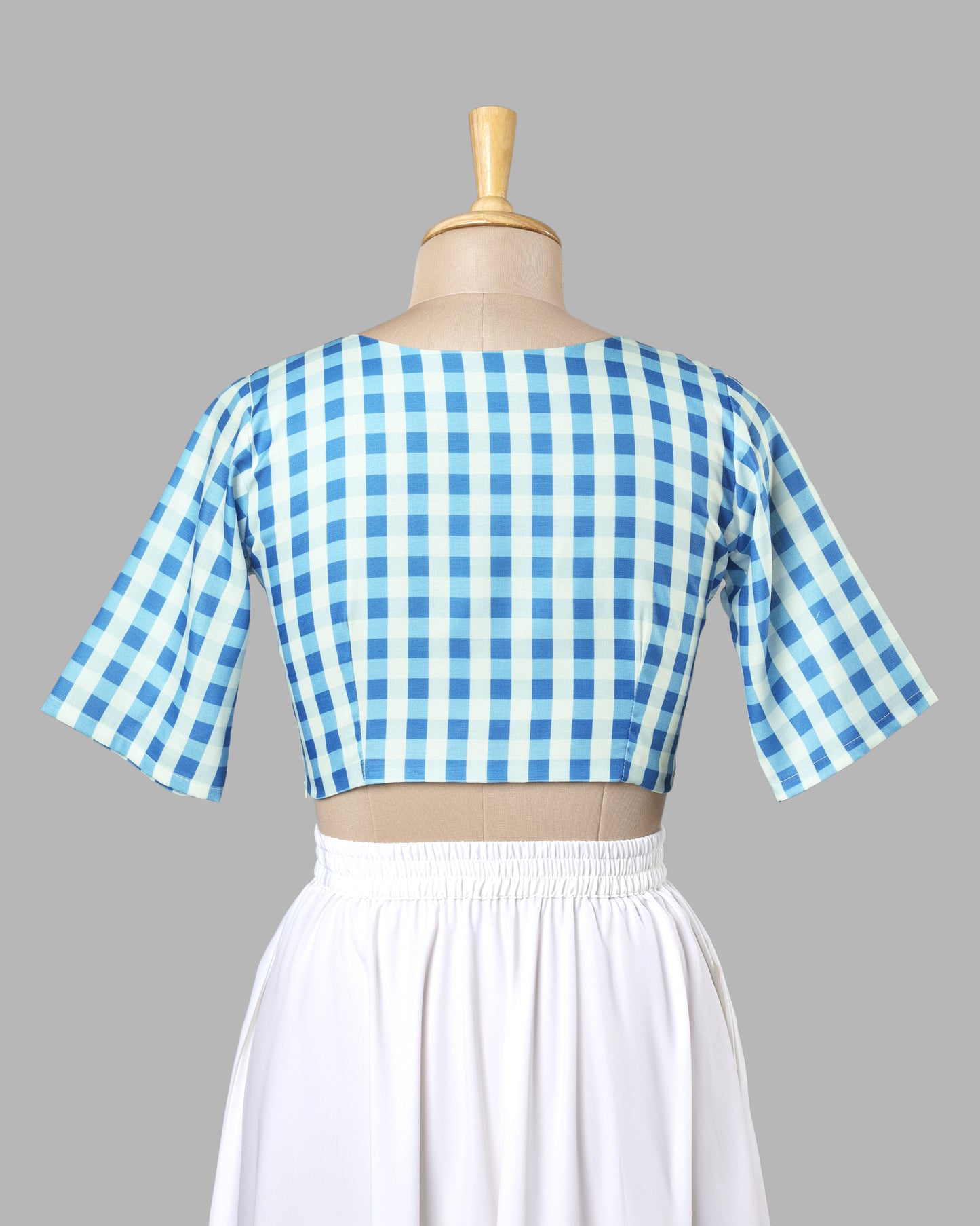 Retro Checkered Blouse - Soft Girl Aesthetic Vibes