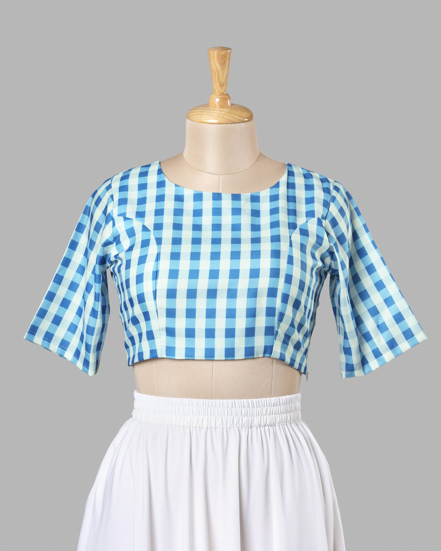 Retro Checkered Blouse - Soft Girl Aesthetic Vibes