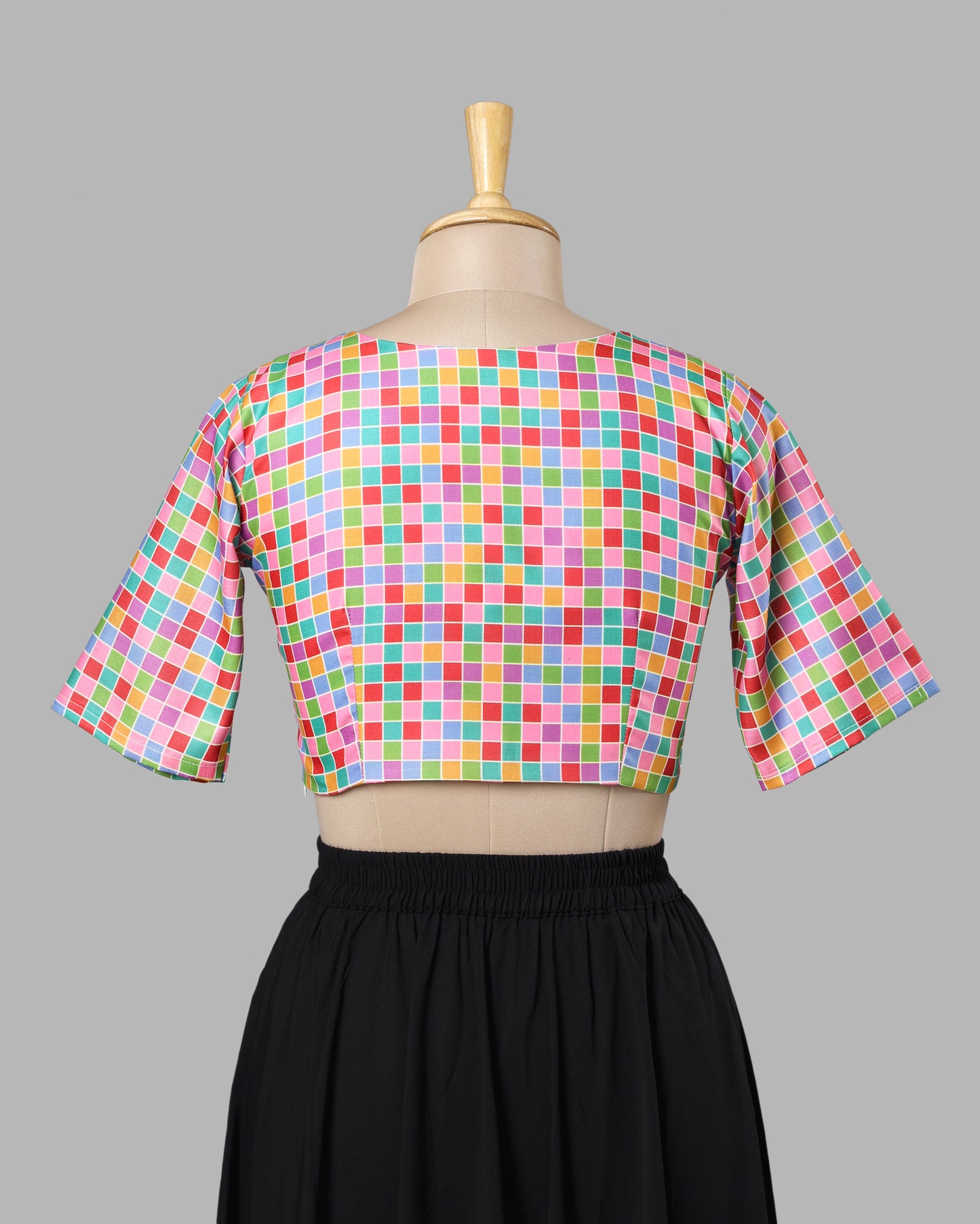 Candy Grid Blouse - Fun, Fresh And Trending