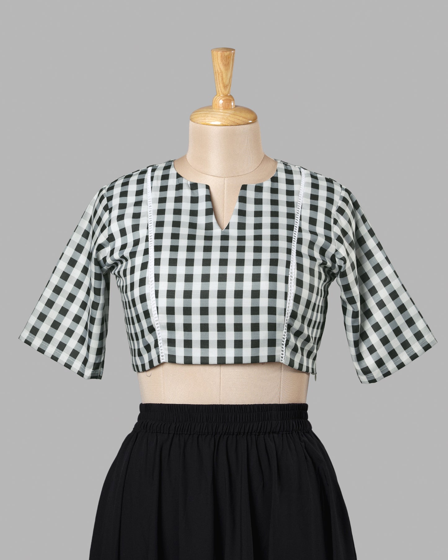 Smart Fit Checks Blouse - Workwear Meets Casual