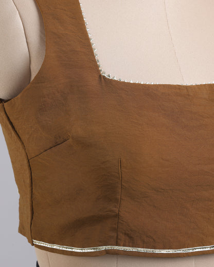 Desert Muse Open-Back Blouse - Chic Cutout Drama