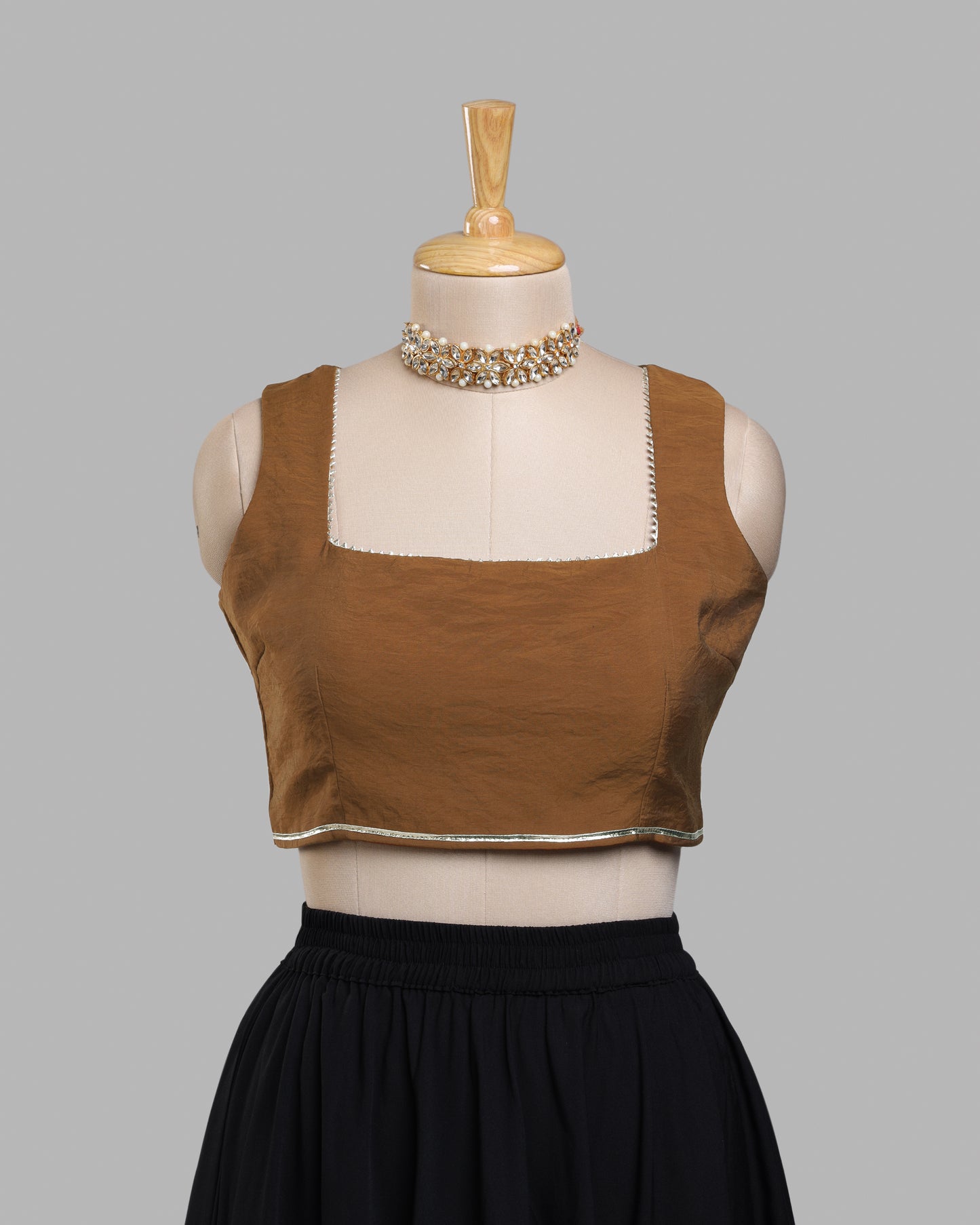 Desert Muse Open-Back Blouse - Chic Cutout Drama